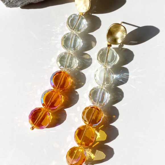 Free People Jewelry - NEW Shades Of Sunset Dangle Earrings